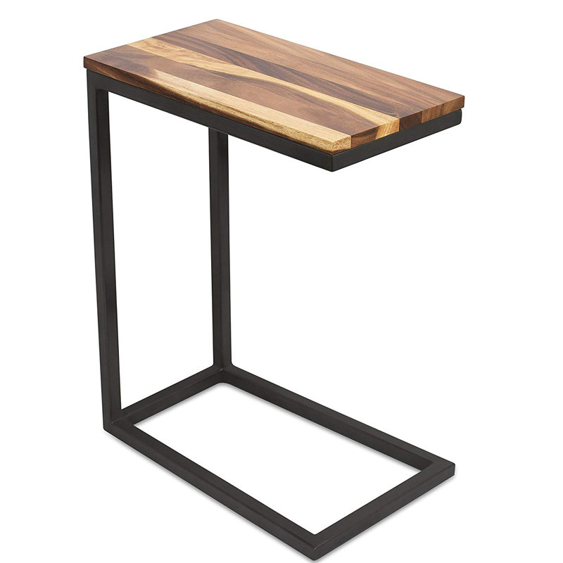 Solid Wood Top End Table Set