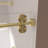 56”-60”W*76”H Single Sliding Frameless Shower Door with 3/8”(10mm) Thickened Upgrade Tempered Glass,stainless steel hardware,Brushed Gold-124532302