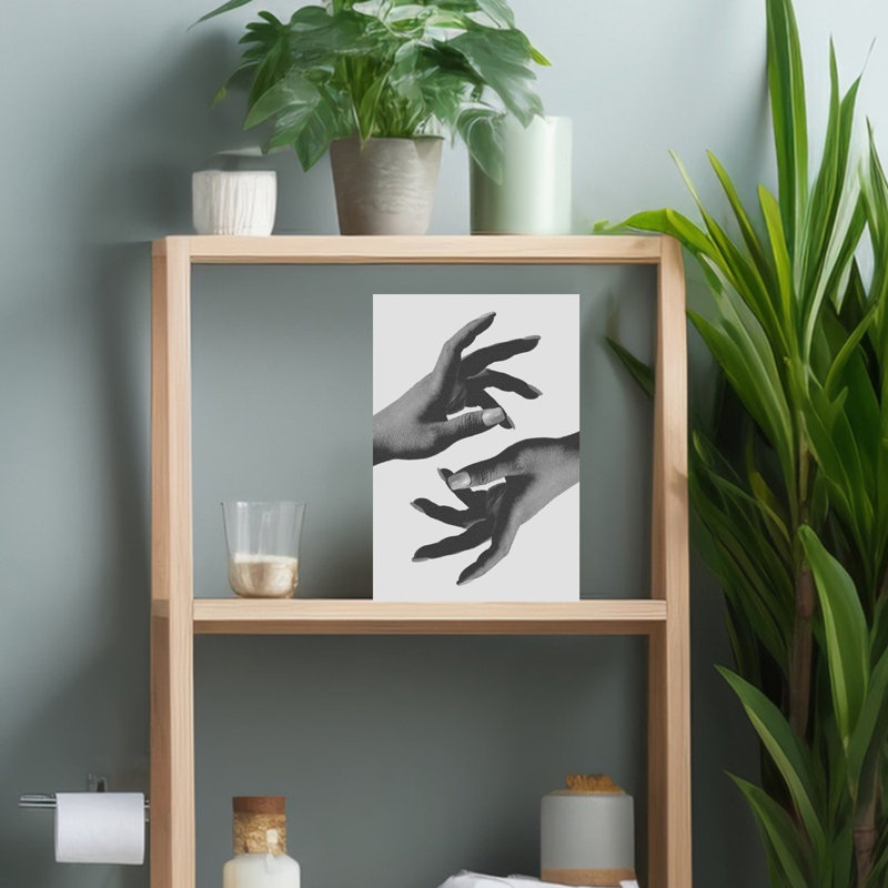 Elegant Hand Gesture Abstract Contemporary Wall Art Print by Pictufy Studio III - Print, 45.72cm H x 30.48cm W