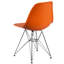 Chaise en plastique Daker avec base chromée-755139516