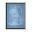 «Boat 1 Blueprint - Blue - Floater Frame», impression sur toile-46818247-46818248