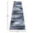 Alexavior Gray Abstract Style Scraped Pattern Accent Area Rug-1971765932