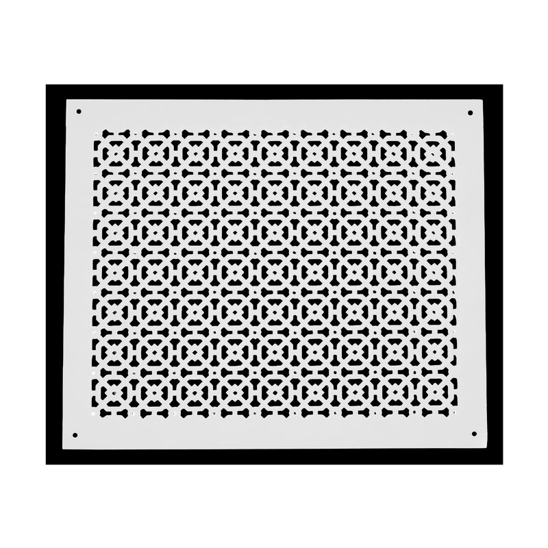 Ouverture de conduit 16 po x 20 po AIR RETOUR | Couvercle de conduit lourd en aluminium coulé (18 po x 22 po au total) | Thermolaqué