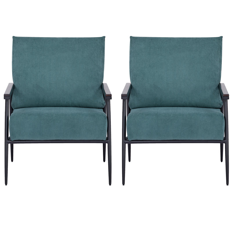 Fauteuil Kaim, 100 % polyester vert