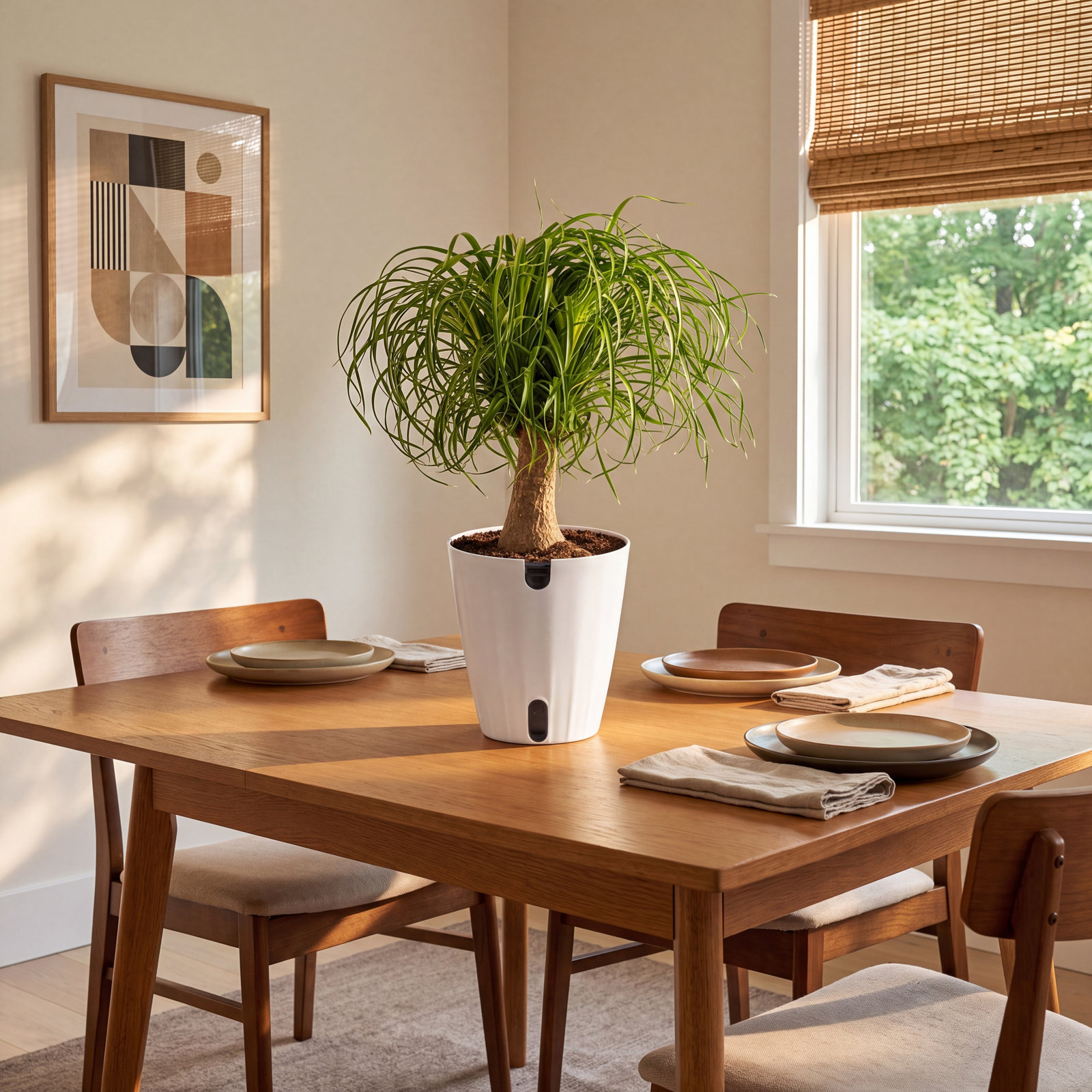Costa Farms Ponytail Palm Plant, White