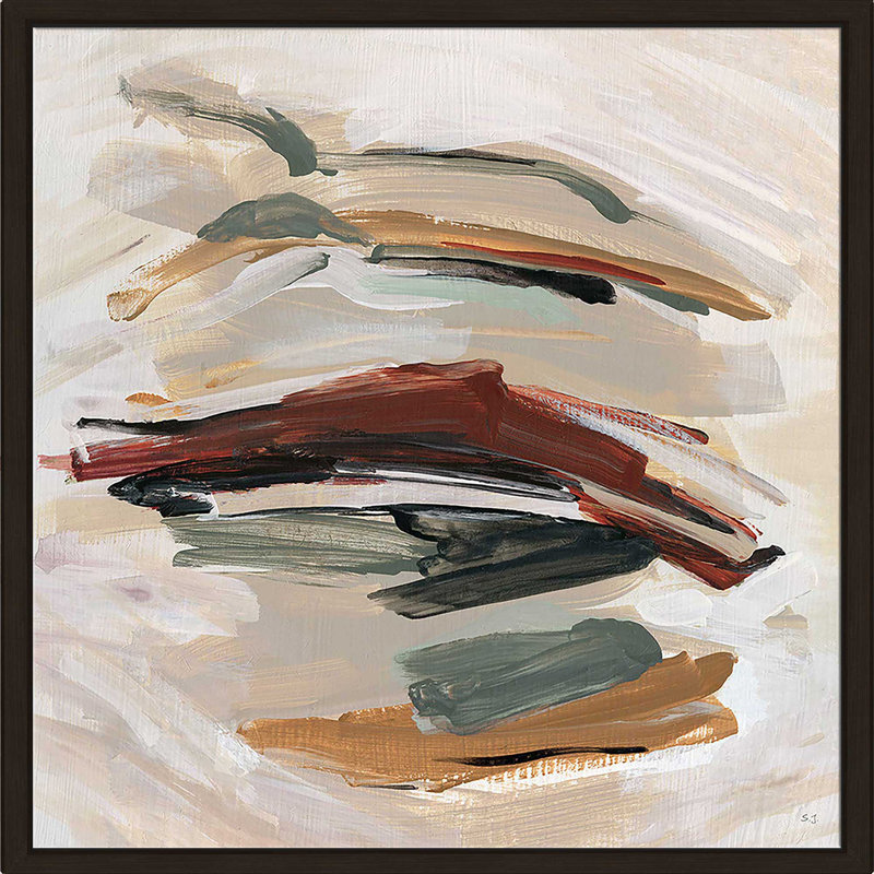 " Spring Shadows " by Susan Jill, 27.5" H x 27.5" W x 2" D, Espresso Floater Frame