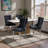 Tufted Velvet Wing Back Side Dining Chairs-792751456-747323153