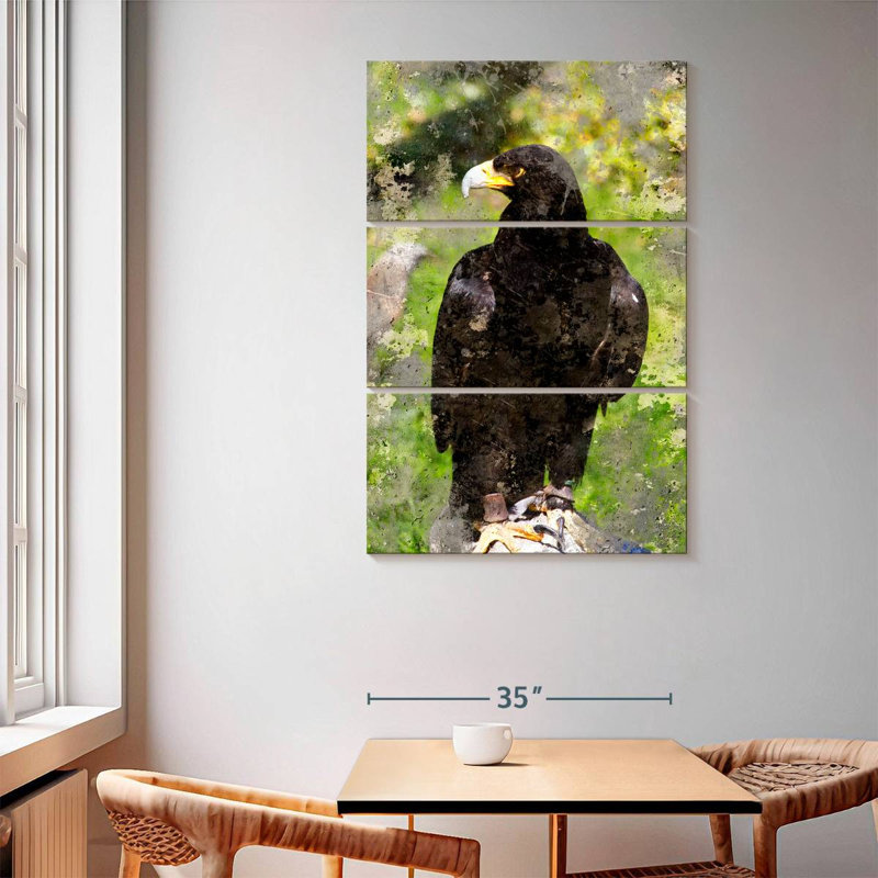 Brampt Majestic Black Eagle, 65" H x 42" W