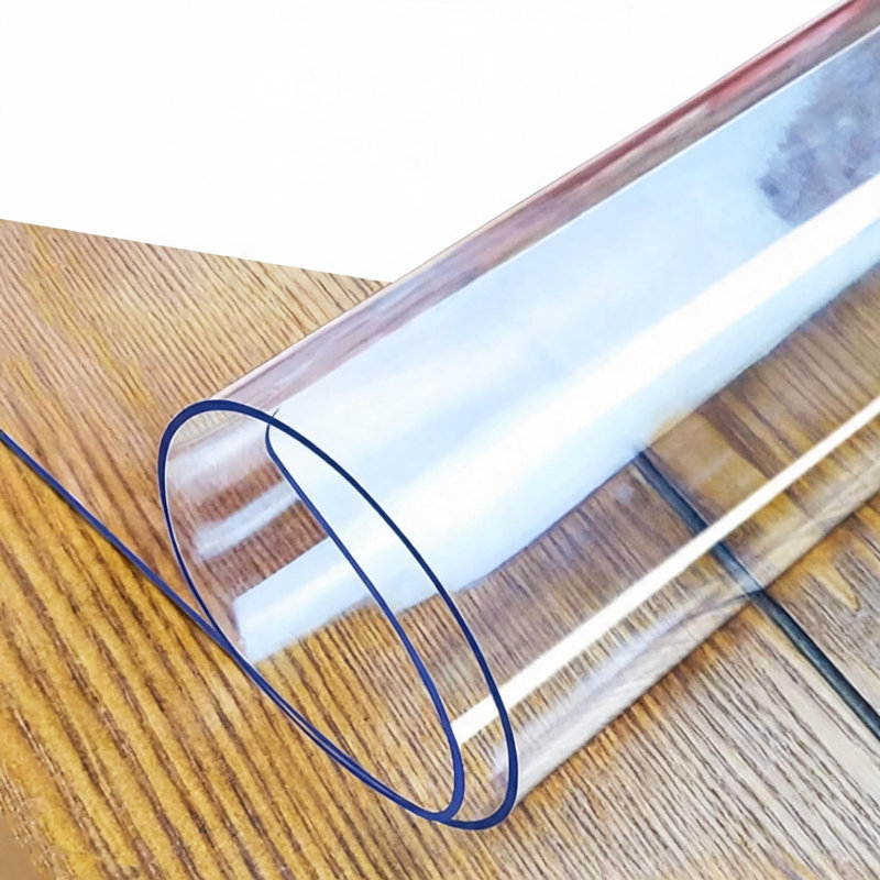 Housse de table en plastique transparent de 2 mm imperméable pour plusieurs tables