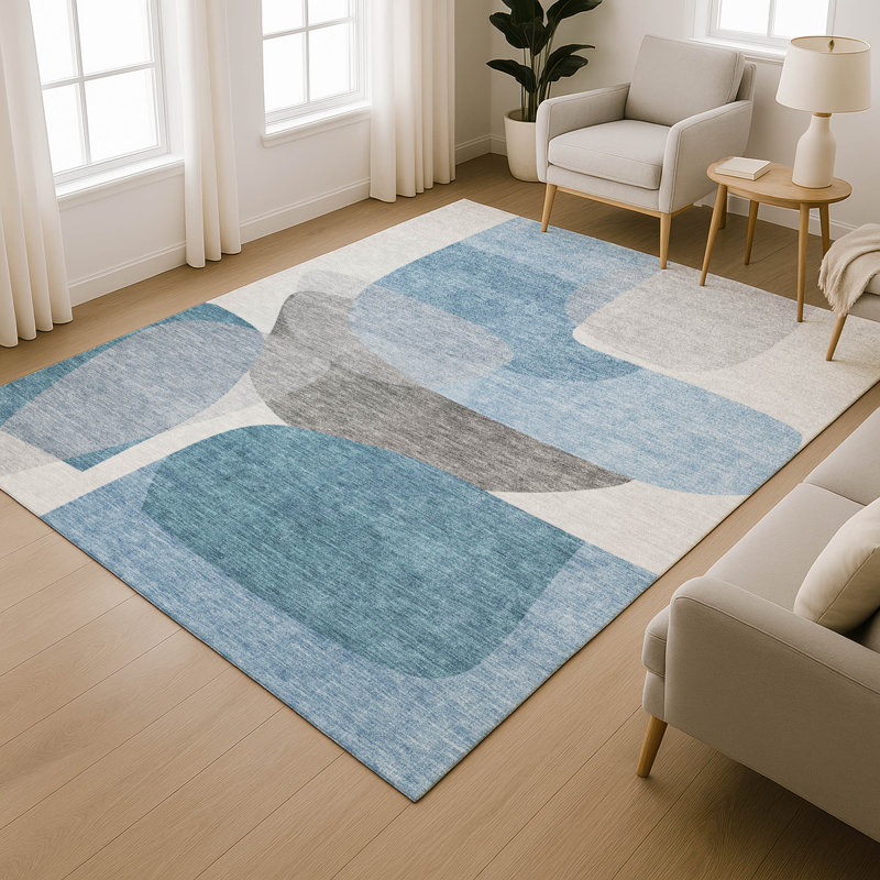 Tapis de qualité supérieure lavable à la machine Mayfield AMF2121, En jean, 10 pi x 14 pi