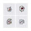 Fruit Motif Embroidered Linen Cocktail Napkins