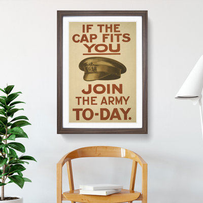 Vintage Join the Army Advertisement - Picture Frame Graphic Art