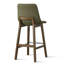Tabouret de bar 28 po en bois massif à dossier bas 28 po (ensemble de 4)-132042879