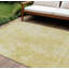 Tapis intérieur lavable abstrait 8 pi x 10 pi doré et ivoire