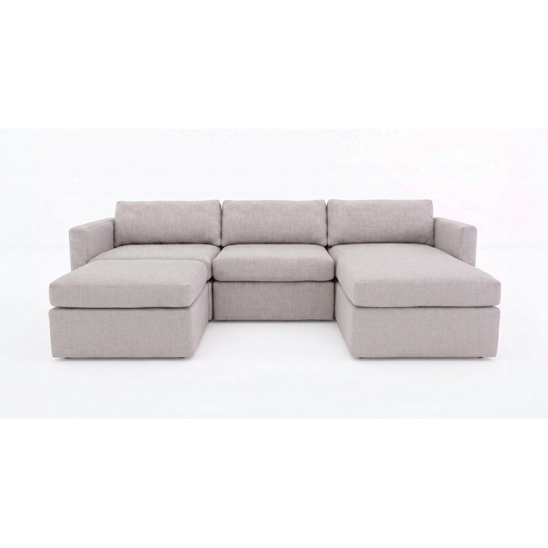 Canapé modulaire avec repose-pieds All Modern, Orienté à droite