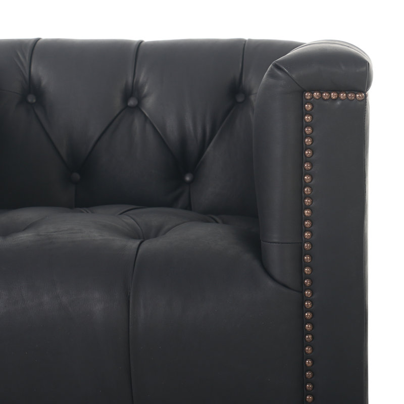 Maxx Swivel Chair, Heirloom Black Leather