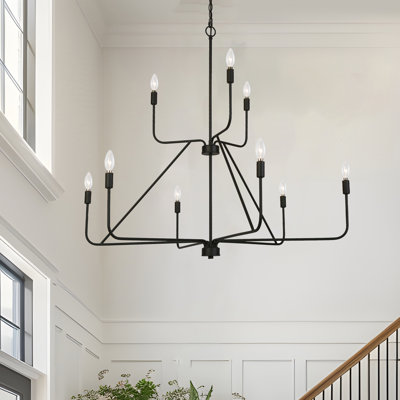 Ethon 9-Light Oversize Dimmable Tiered Chandelier