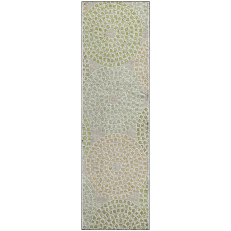 Premium Machine Washable Prisco Aloe Rug