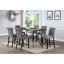 Mobilier de salle à manger Table de salle à manger rectangulaire en bois naturel 1pc-1065479031