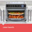 DECKER Black + Black 12 + 1 Air Fryer Toaster Oven Compartment