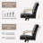 Modern 40"H Genuine Leather Swivel Tilting Office Chair with Adjustable Height-117173333