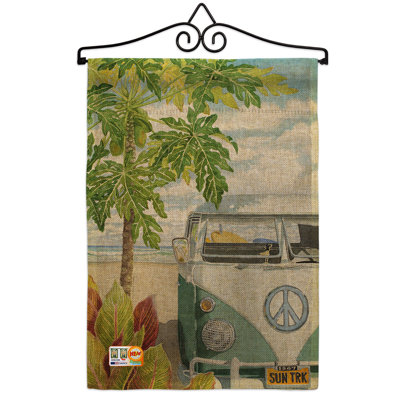 Drapeau de jardin Rocha Hula Girl Summer Fun in the Sun Impressions