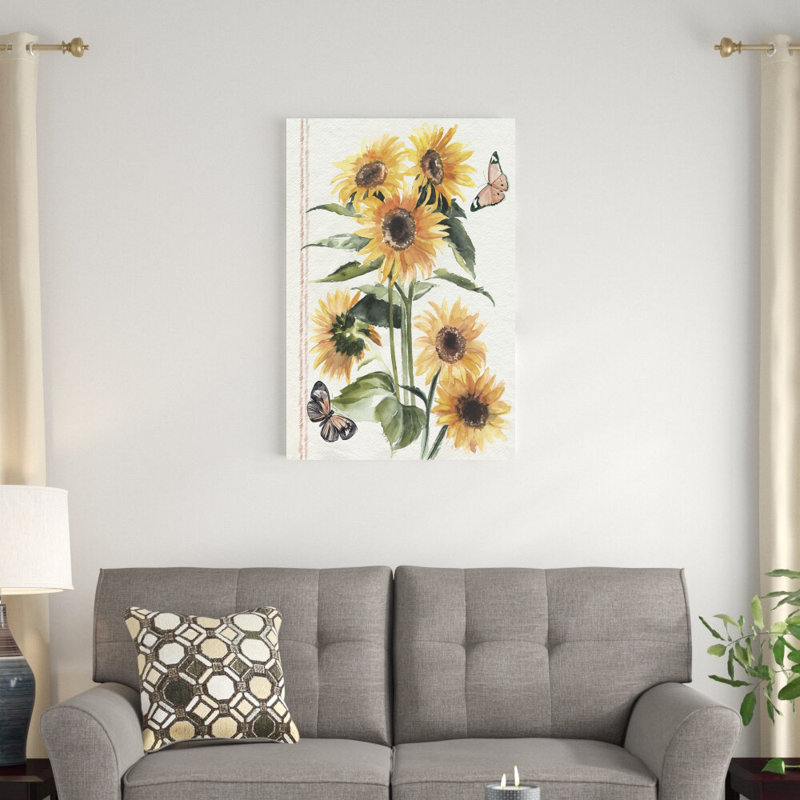 Tournesols d'automne I, H 36 po x l 24 po