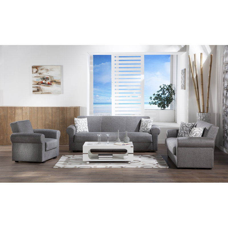 Zircon 3 - Piece Living Room Set