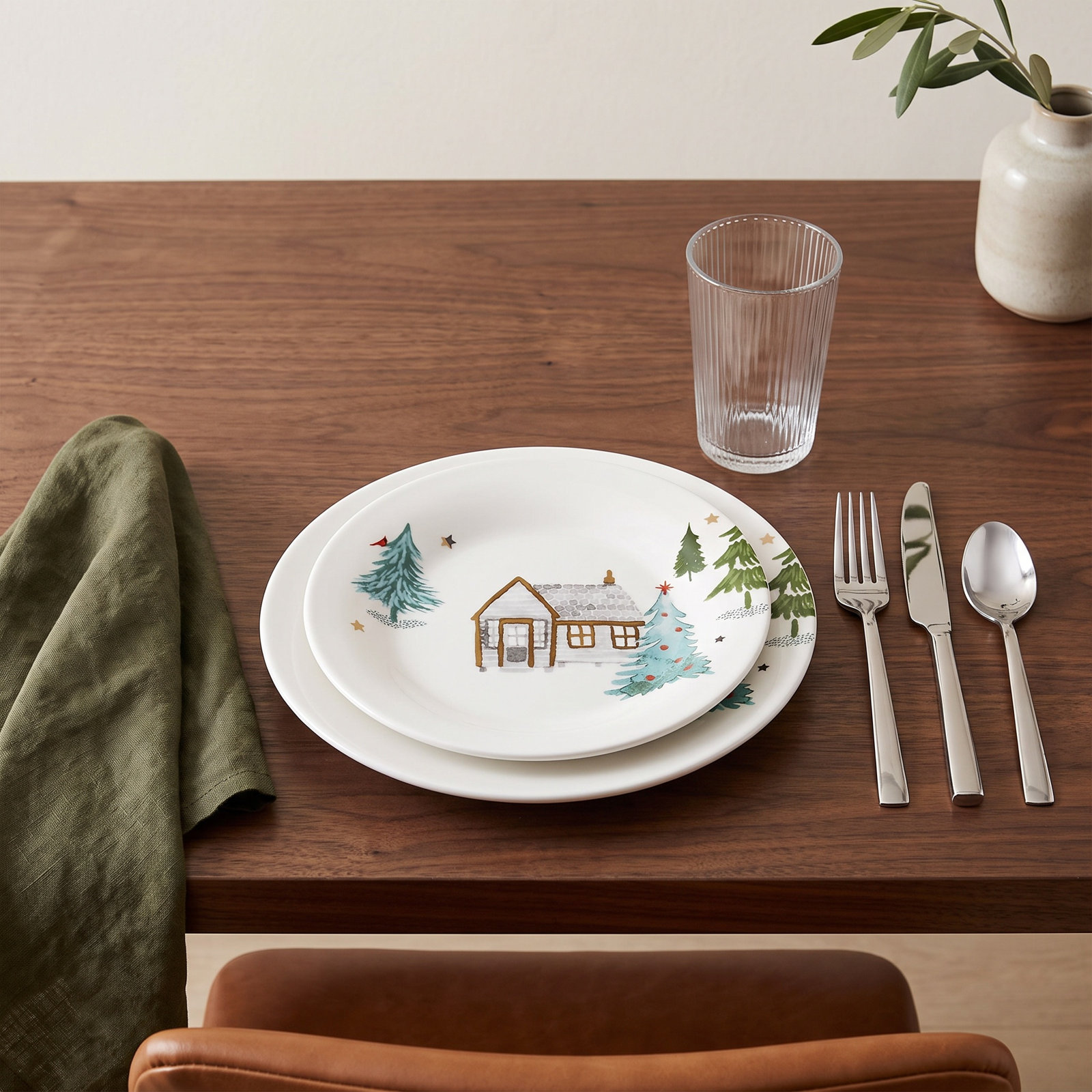 Balsam Lane 6" Porcelain Salad Plate