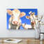 Three Dairy Cows in Abstract - Wrapped Canvas-55303138