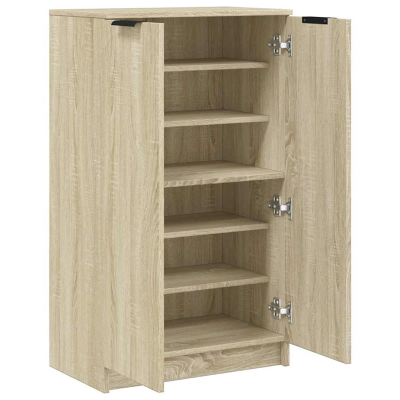 Shoe Cabinet for 12 Pairs of Shoes, Sonoma Oak