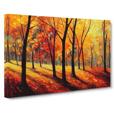 Sublime Autumn Forest Vol.1 Abstract - Wrapped Canvas