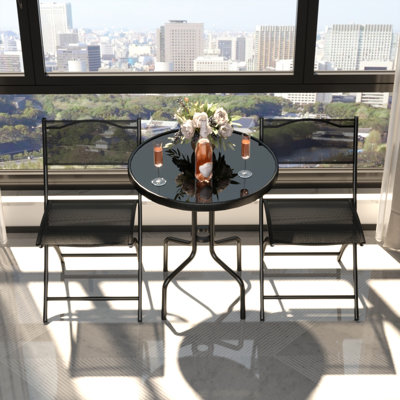 Epifano 2 - Person Patio Dining Set with Round Table