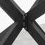 Brockway Oak Unfinished Solid Wood Top Metal Base Dining Table-133655902-133655901