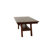 Transitional Rectangular Dark Walnut Table, With Shelf Storage, Rubberwood Table For Dining, Constructed-369830113