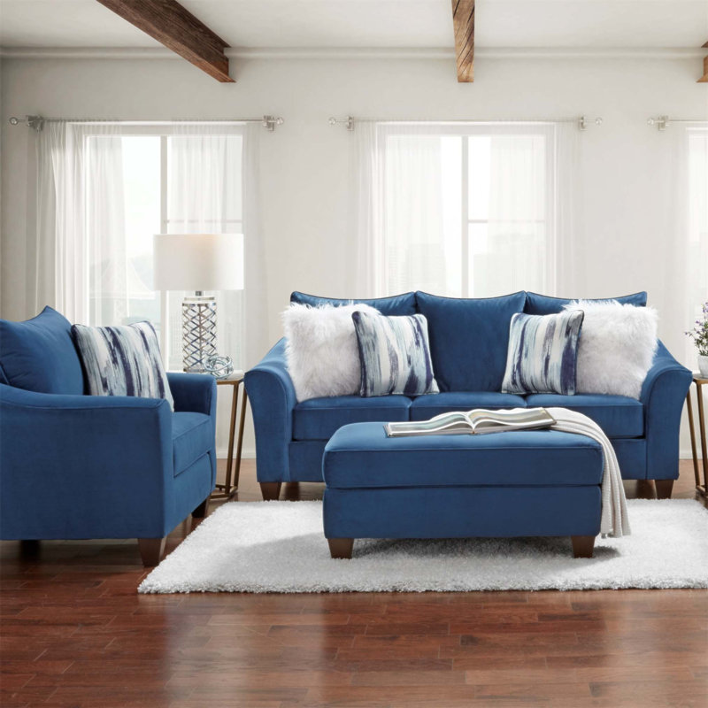 Ensemble de canapé 3 pièces en tissu Camero, durable et confortable, parfait pour les espaces de vie modernes et élégants.