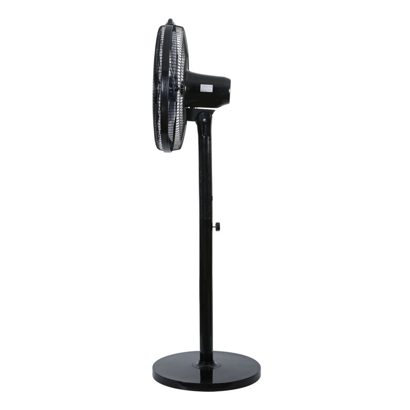 16" Oscillating Standing Floor Fan with Remote Control Timer Adjustable Tilt 12 Speeds Setting