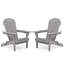 Ensemble de 2 chaises Adirondack pliantes en bois pour l'extérieur-1252700570