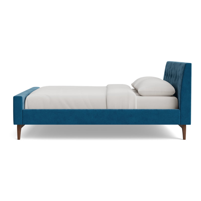 Tyler Bed, California King, Performance Velvet - Denim