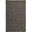 Tapis gris foncé en laine tissé à la main Lineville-1737288655