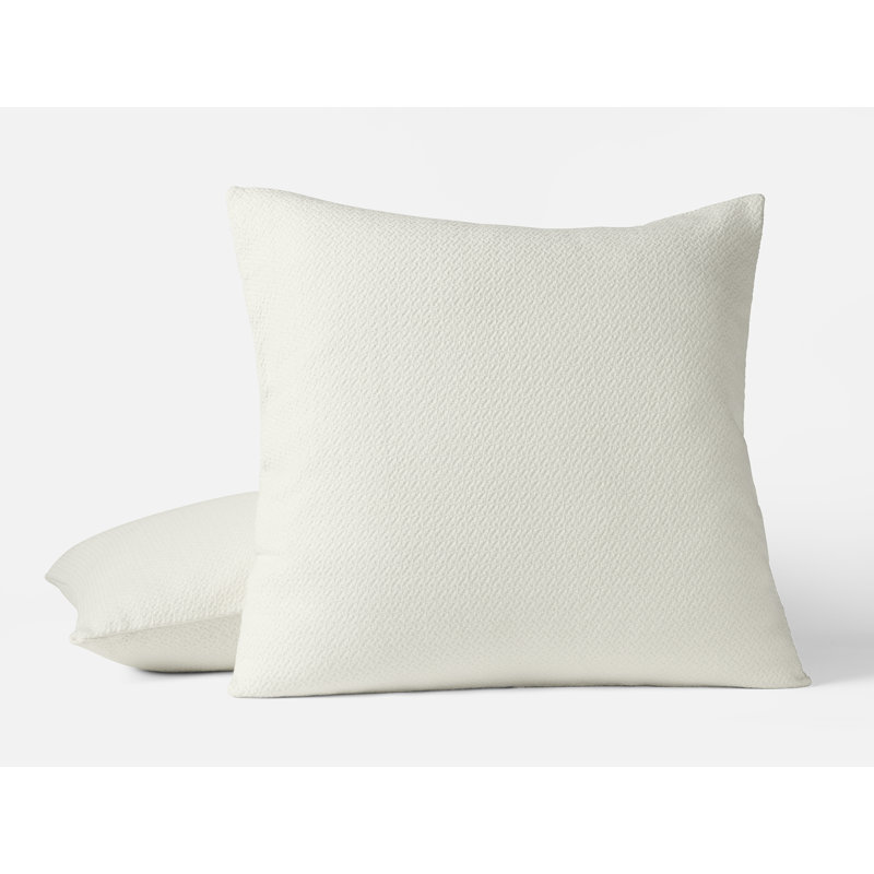 Taie décorative européenne Honeycomb, Blanc doux