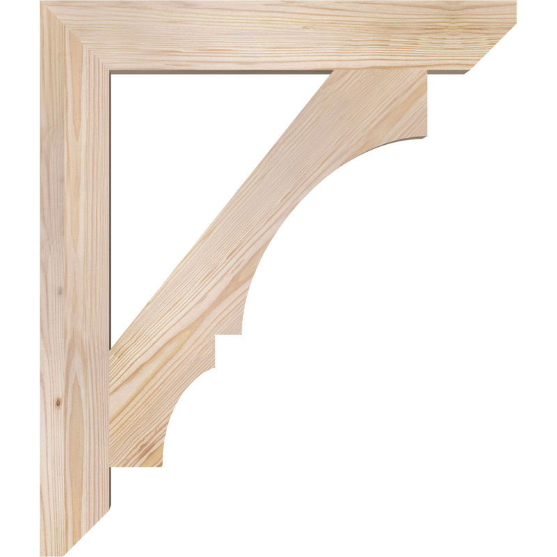 Support lisse à lattes Balboa l 3 3 po x P 24 po x H 28 po, Sapin de Douglas, Lisse, H 28 po x l 3,5 po x P 24 po