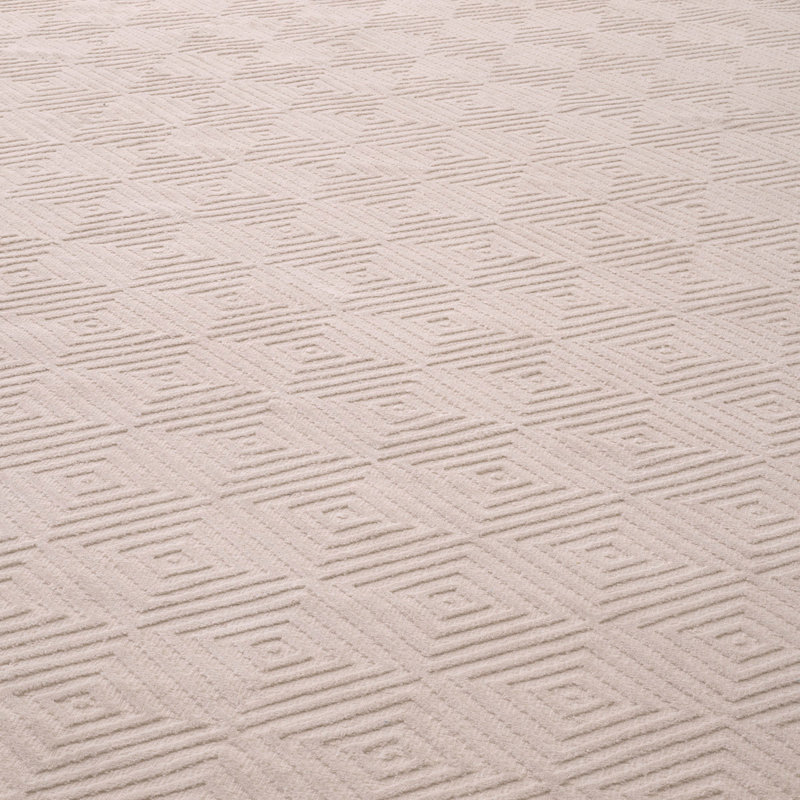 Linara Geometric Area Rug in Beige