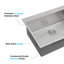 Évier de cuisine encastré à simple cuve en acier inoxydable 33 x 22 x 10 po