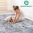 Area Rug In Silver/blue/abstract - Non-shedding, Stain For Living Non-shedding With Print Ideal Dining Room, Bedroom-476661932