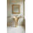 Maestro Bath Vivian 18.1 " 35.5 " Tall Resin Oval Bathroom Sink