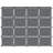 vidaXL Storage Cube Organizer Black Polypropylene Large