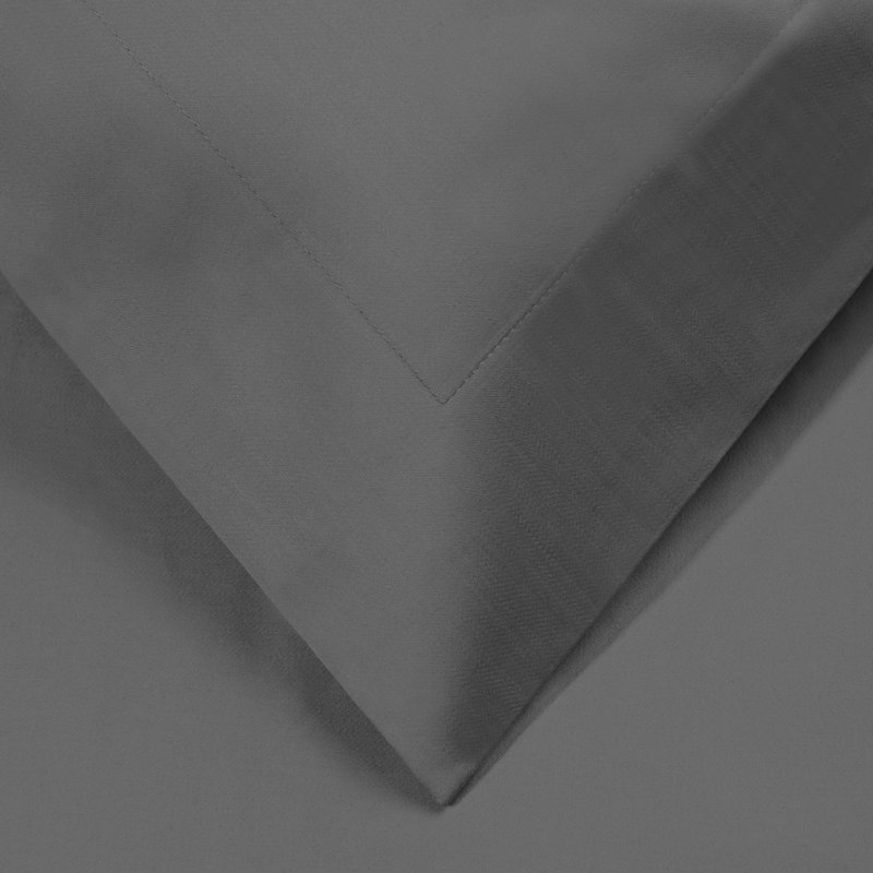 Luxury 1200 Thread Count 100% Standard Cotton 3-Piece Duvet Cover Set, Queen Duvet Cover + 2 Standard Shams, Charcoal