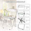 Chaise pliante empilable en acrylique 18,5 po