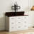 Adjustable Height TV Cabinet With 9 Drawers